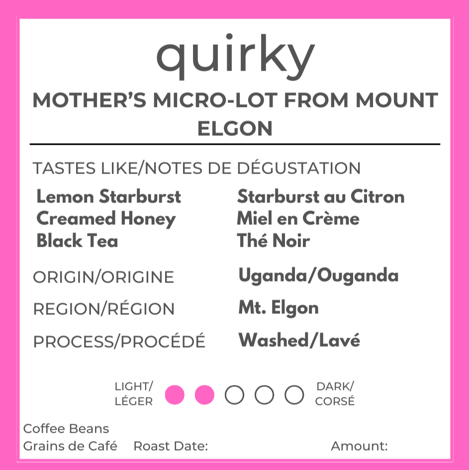 Quirky: Mothers' Micro-Lot from Uganda - Organic Washed