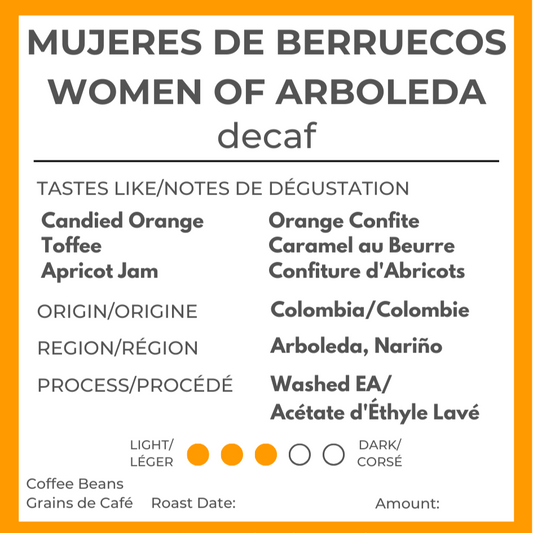 Mellow: Decaf Colombia Washed EA - Mujeres de Berruecos