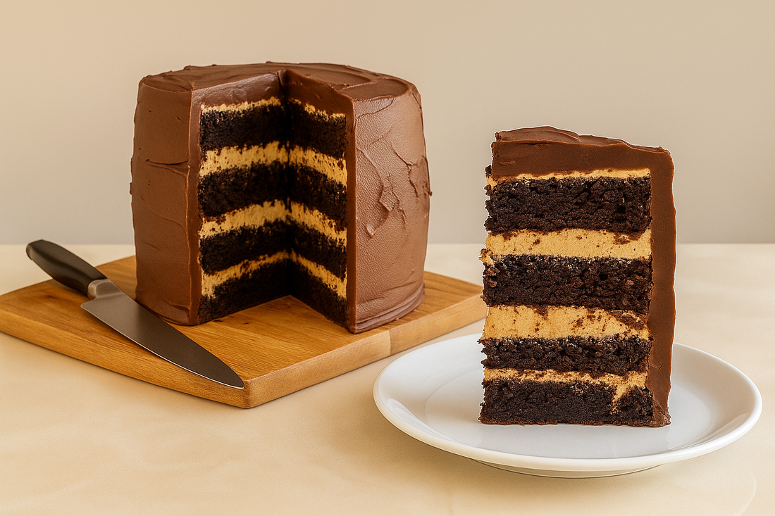 Mocha Cake with Coffee Everything - Celebrating One Year of Mood!