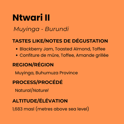 Burundi Natural - Ntwari II