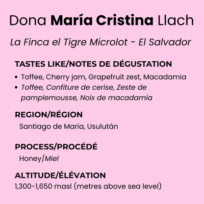 El Salvador Washed & Honey Bundle by Dona Maria Cristina Llach