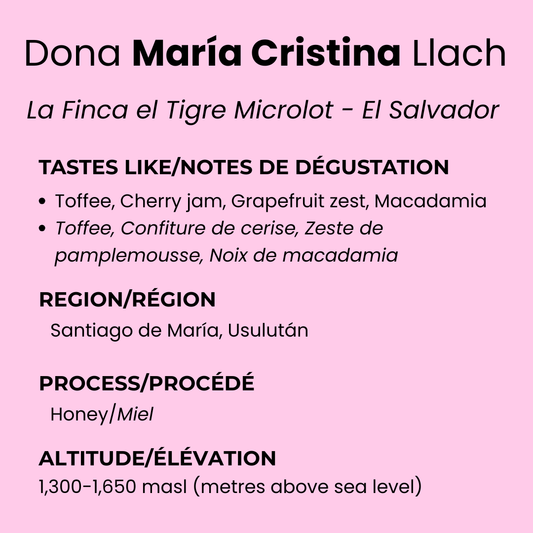 El Salvador Honey by Doña María Cristina Llach