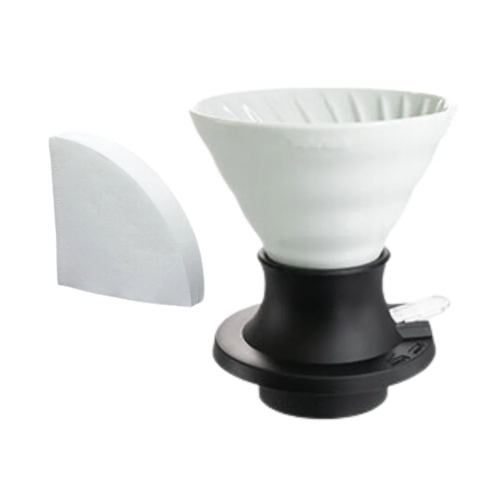 HARIO V60-02 SWITCH Immersion Dripper (200ml/6.76oz) (Ceramic)