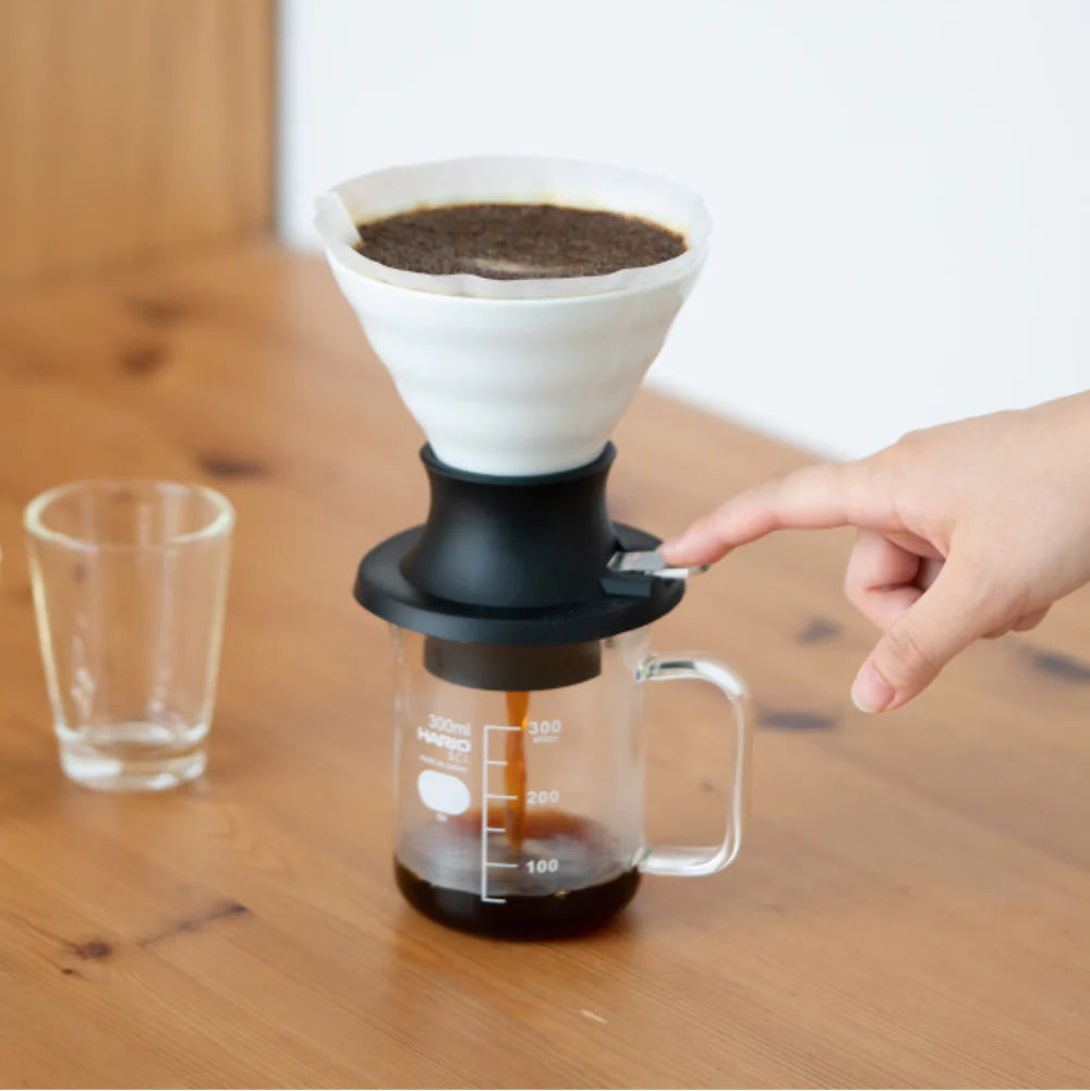 HARIO V60-02 SWITCH Immersion Dripper (200ml/6.76oz) (Ceramic)